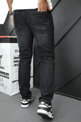 Slim Fit Turbo Jeans In Faded Black