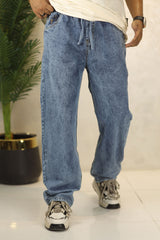 Loose Fit Turbo Jeans in Faded Blue