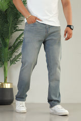 Turbo Heritage Authentic Weave Slim Fit Jeans In Fadded Blue
