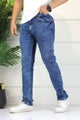 Turbo 'Sculpt-Tech' Defined Slim Fit Jeans In Faded Blue