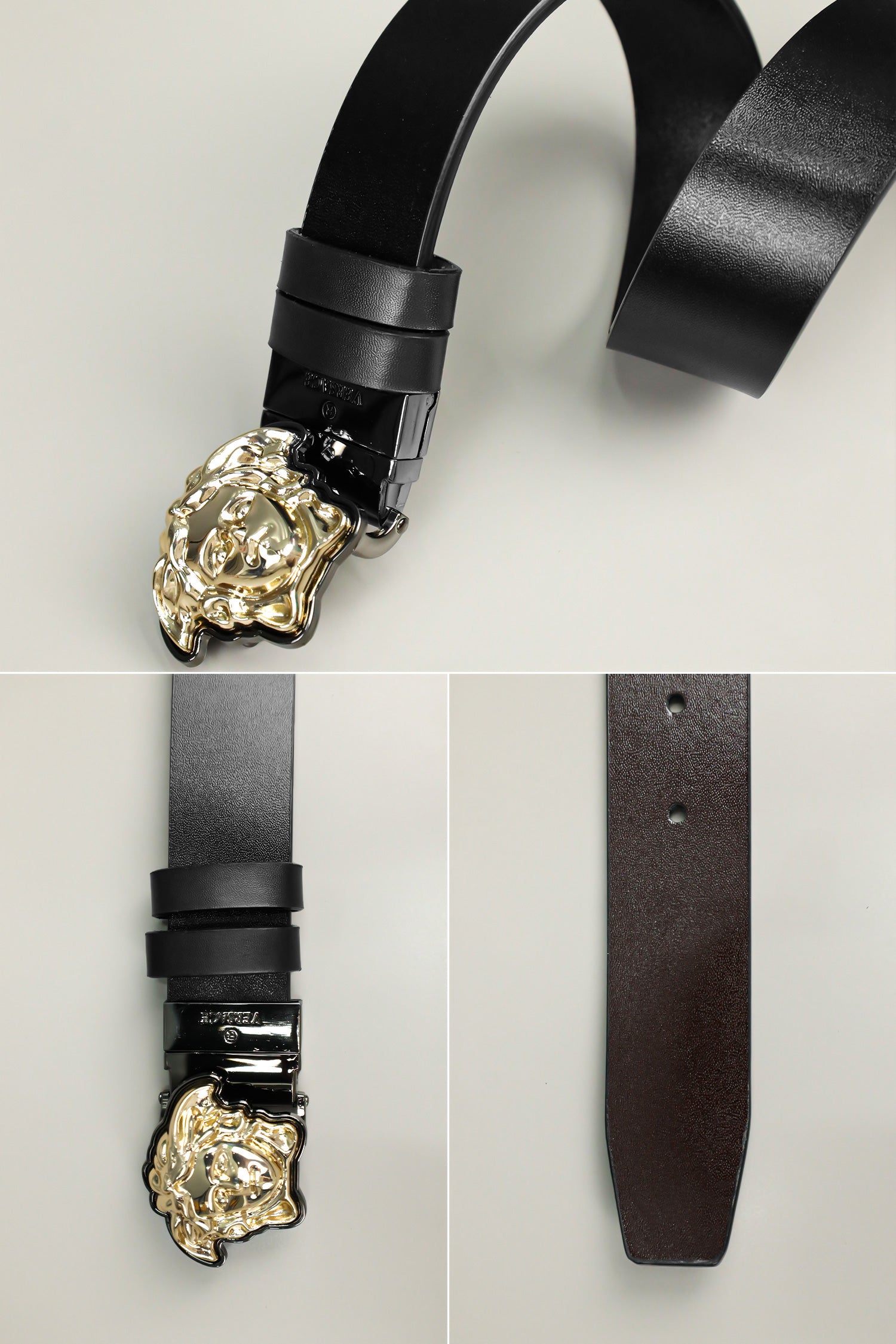 Vrsce Metal Alloy Automatic Buckle Branded Belt