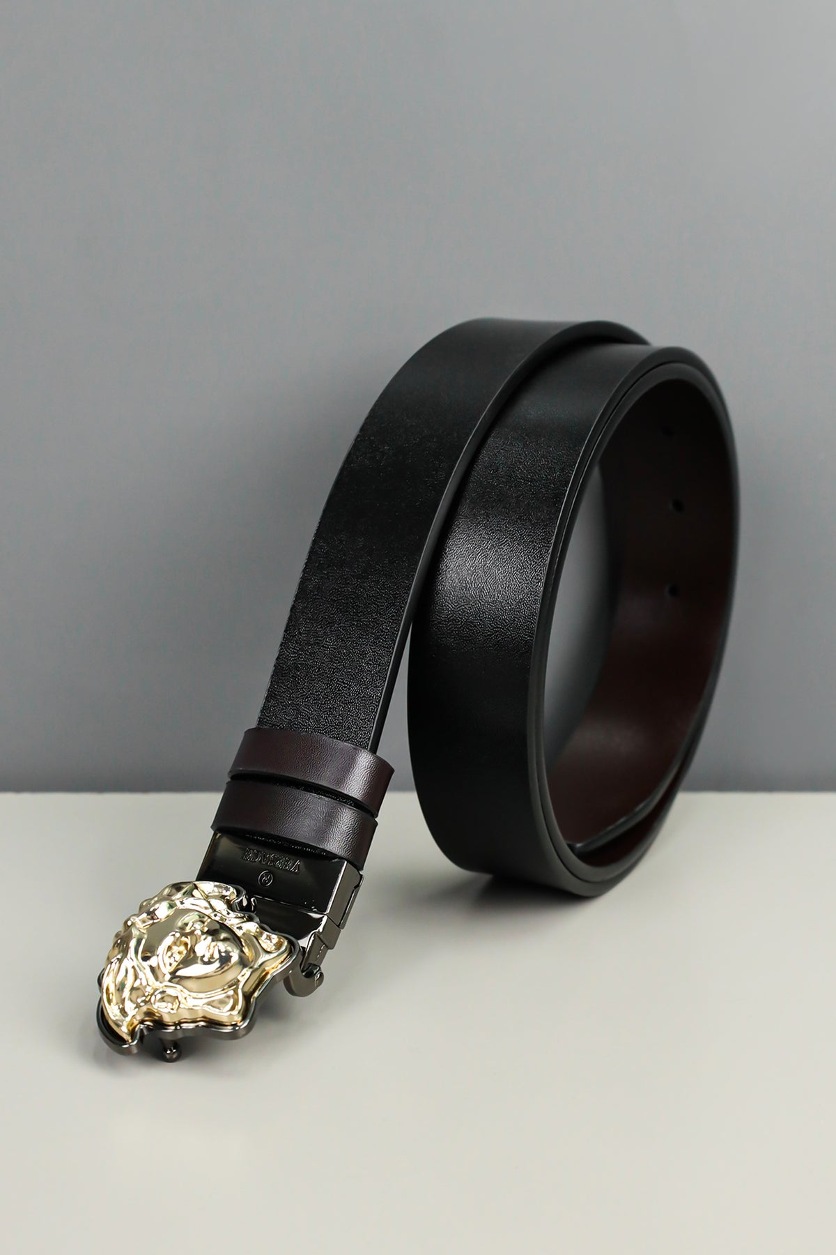 Vrsce Metal Alloy Automatic Buckle Branded Belt