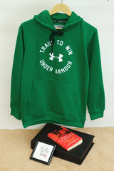 Undr Armr Train to Win Essential Fleece Hoodie In Green