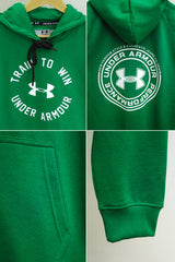 Undr Armr Train to Win Essential Fleece Hoodie In Green