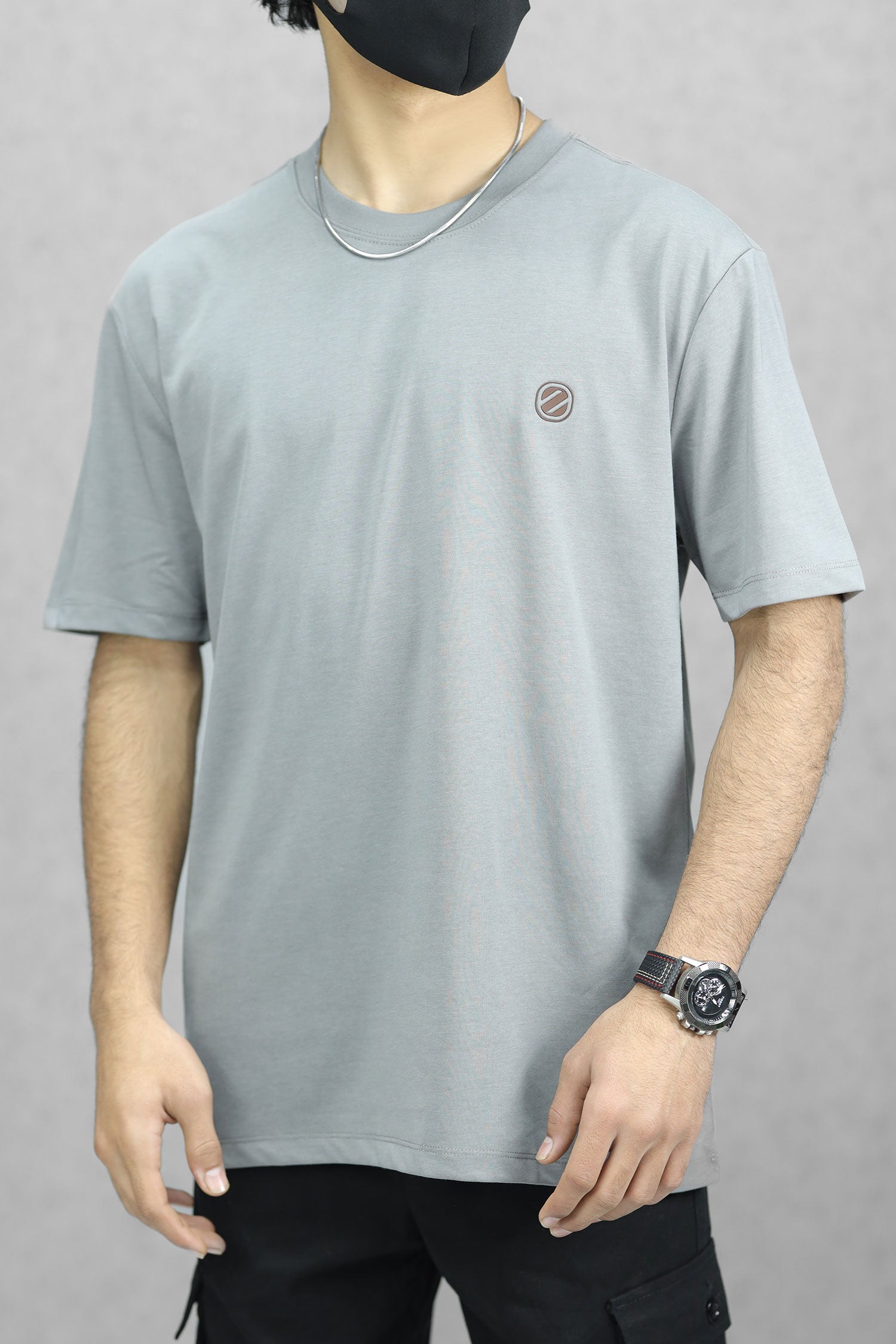 Detailed Comfort Imported Round Neck T-Shirt