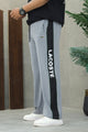 Lcste Tennis Logo Stripe Loose Bottom Trouser