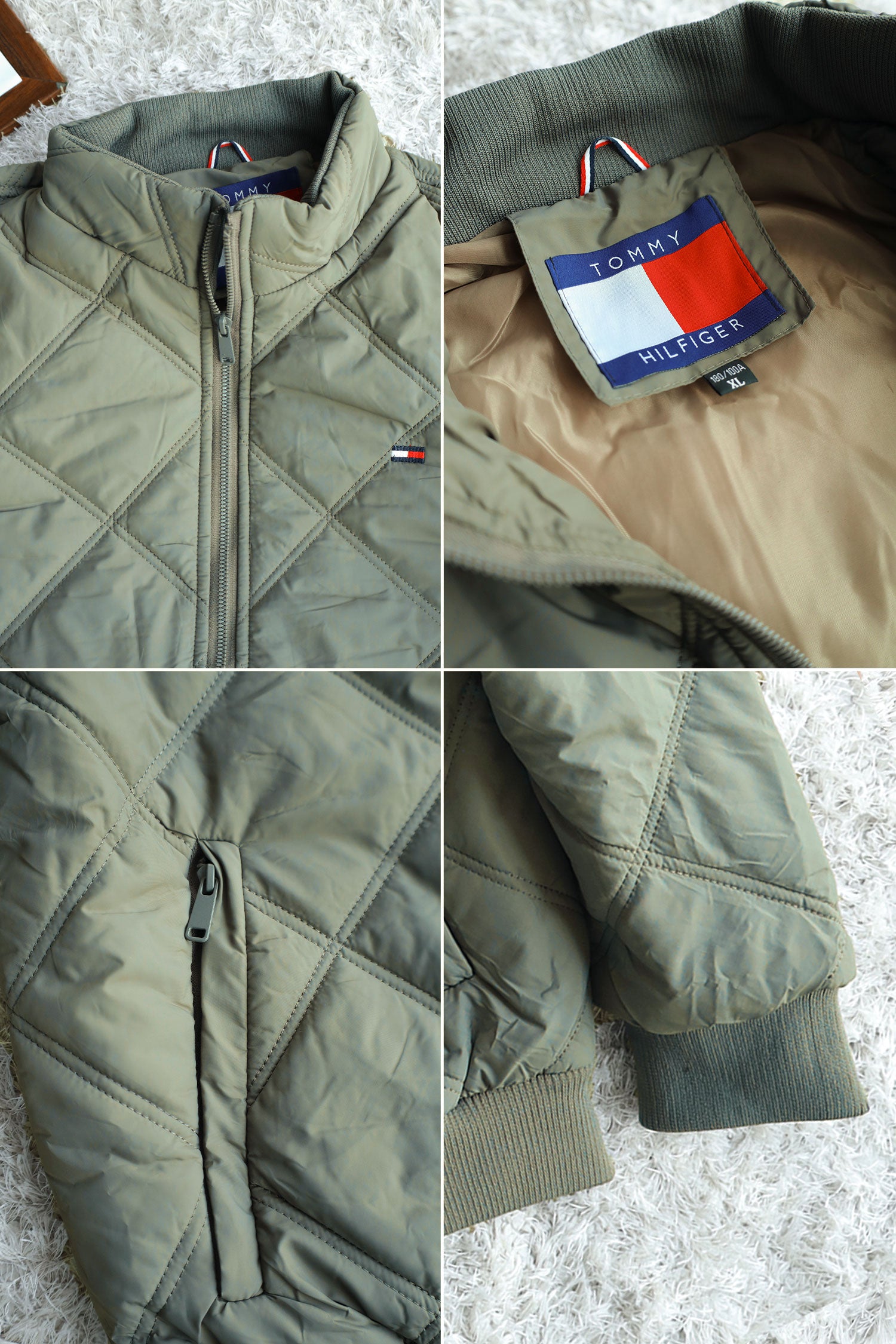 Tmy Dual Stitch Padded Imported Puffer Jacket