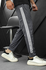 Adds Signature Side Stripes Sportswear Trouser in Grey