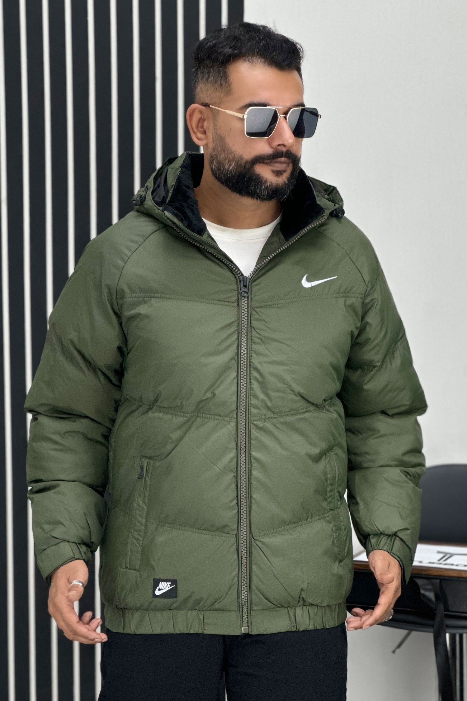 Nke Signature Quilted Padded Imported Puffer Jacket