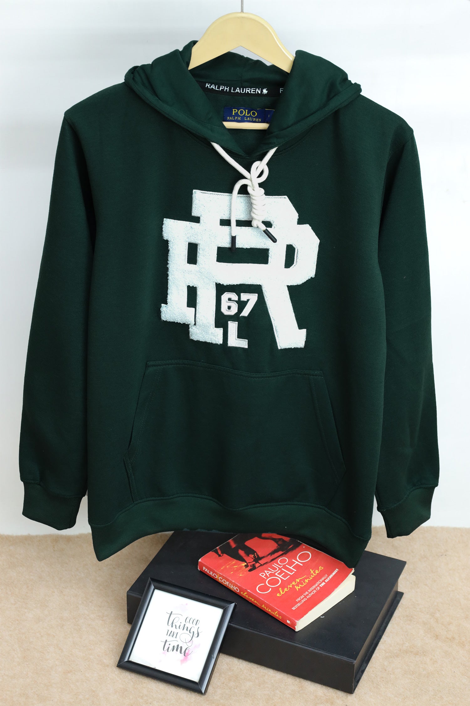 Rph Lren Polo Arts Letter Essential Fleece Hoodie