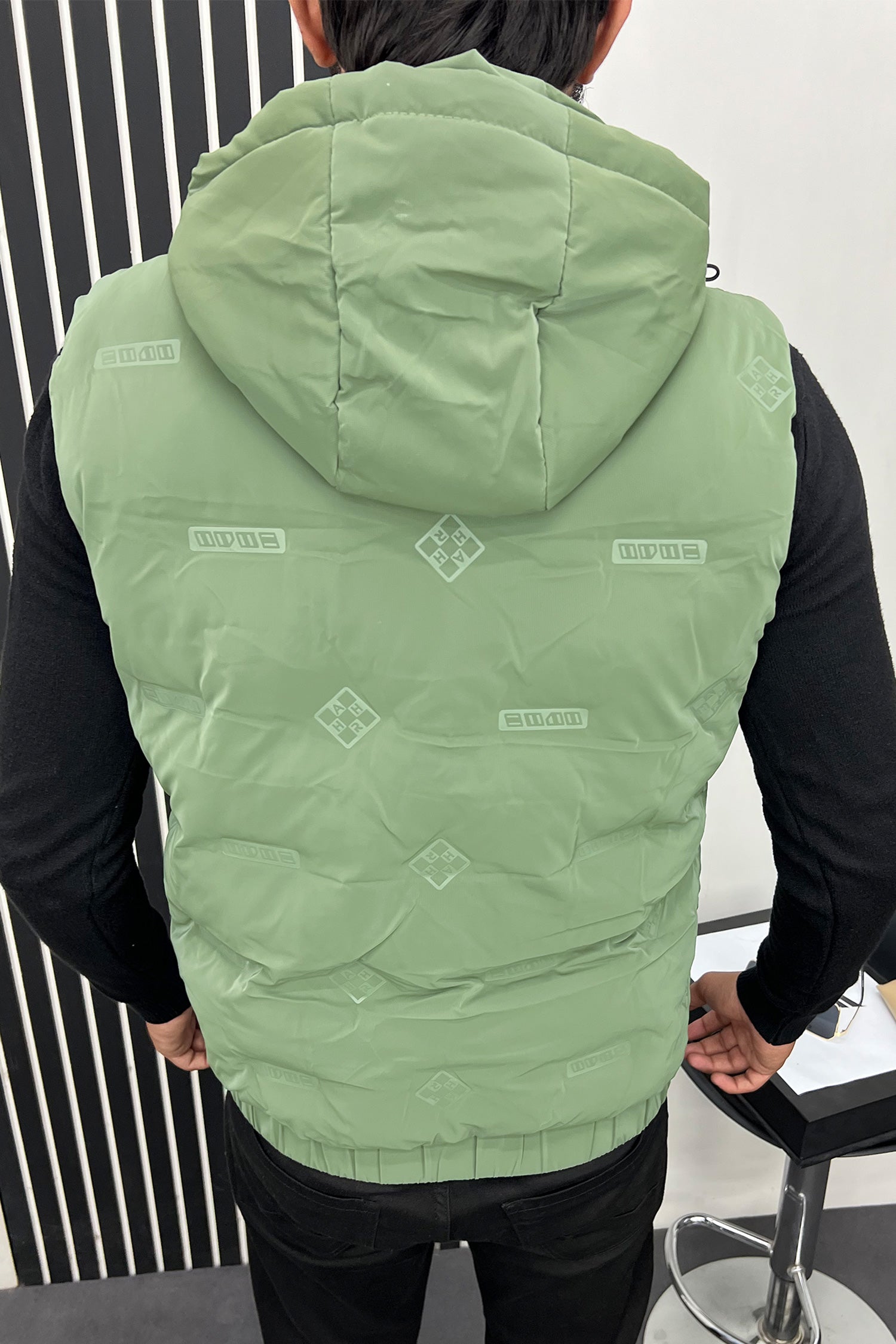 All Over Logo Imported Men's Gilet