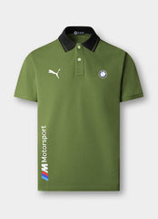 Pma BMW M Motorsports Edition Men's Polo Shirt In Green