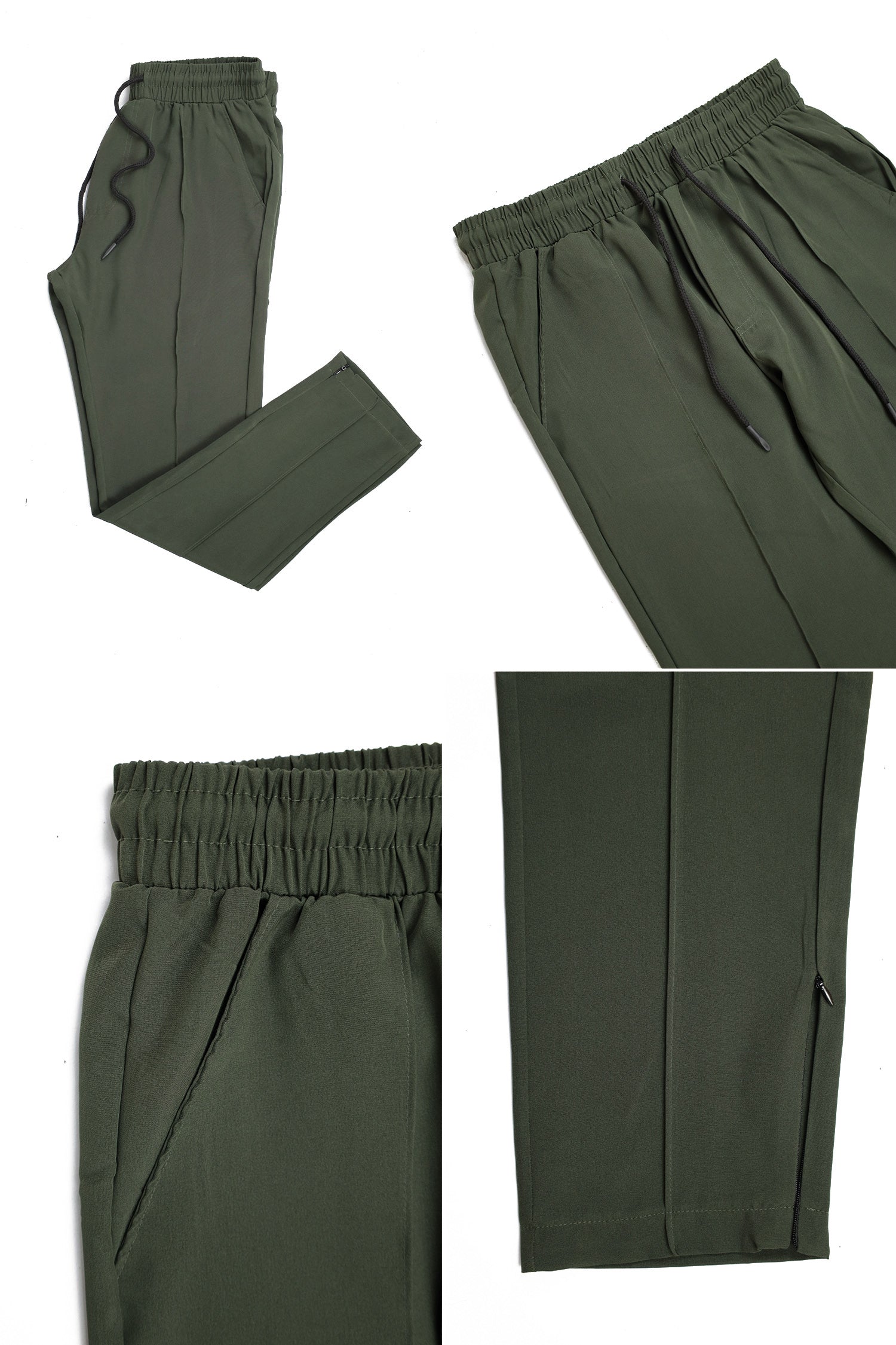 Turbo Micron Swift-Line Panel Trouser In Olive Green