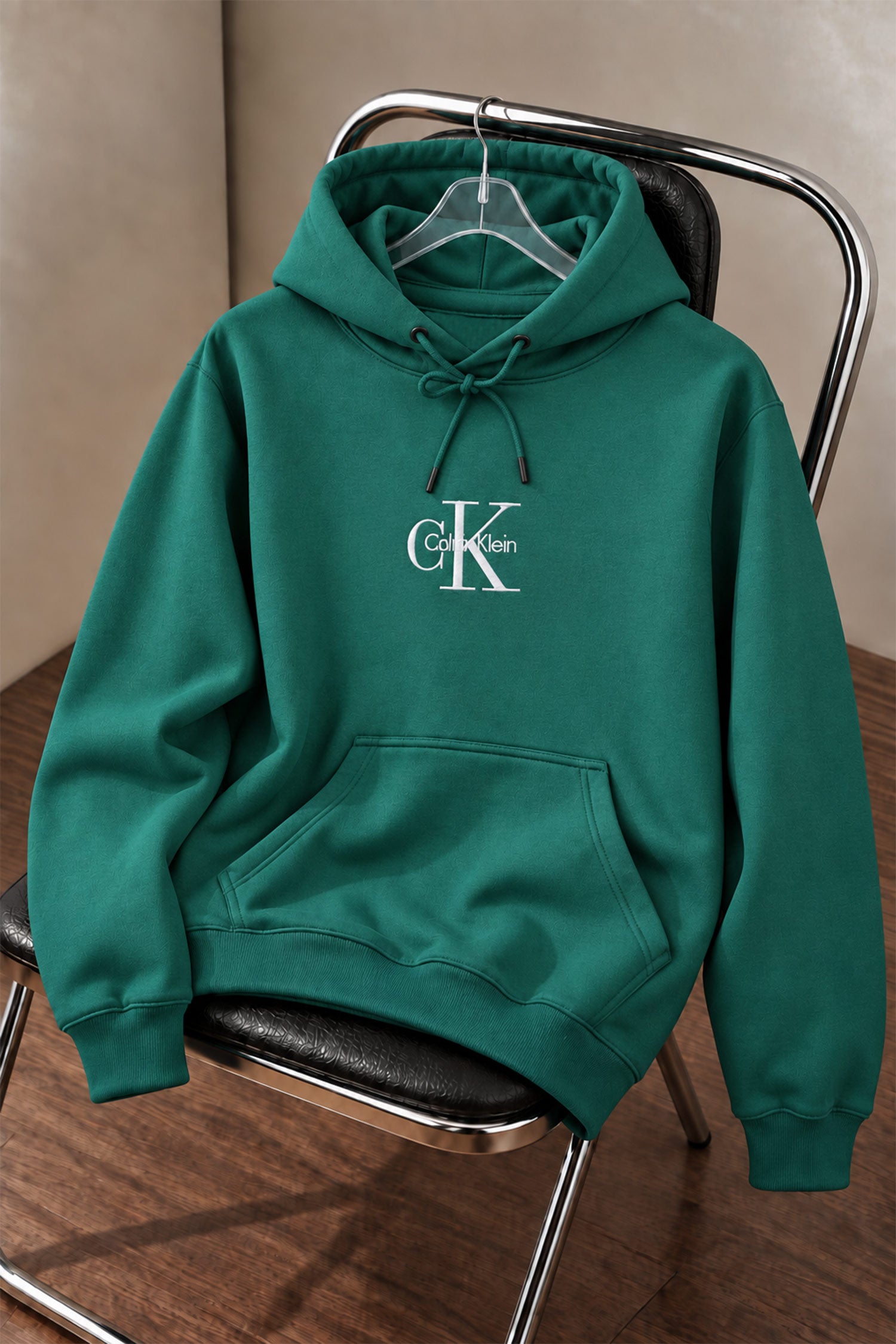 Clvn Klen Mono Logo Regular-Fit Men's Hoodie In Green