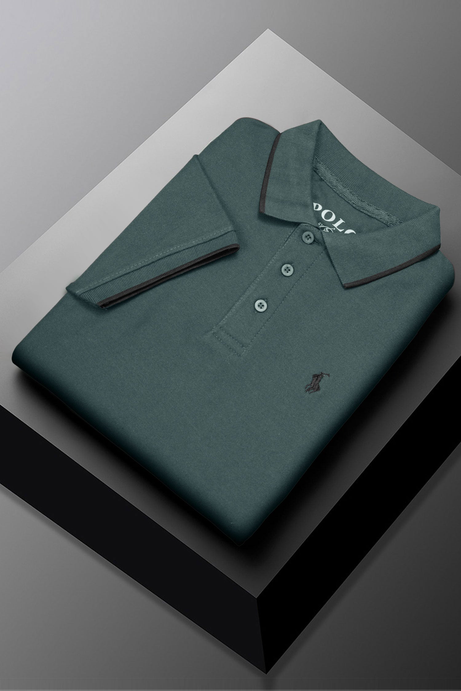 Rph Lren Polo Pique Collar Tipping Men's Polo ShirT
