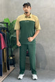 Turbo Colorblock Street Style Men's Co-Ord Set