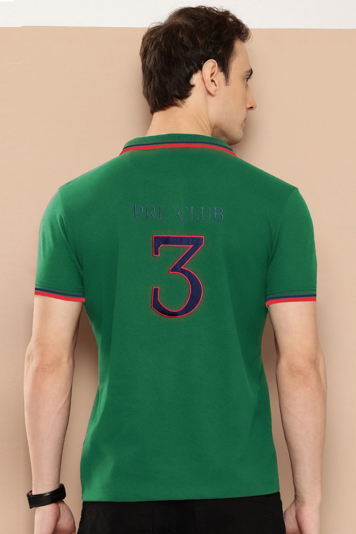 Rph Luren Polo Club 3 Triple Pony Men's Polo Shirt In Parrot Green