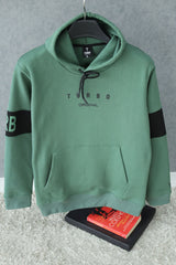 Turbo Original Elbow Writing Panel Fleece Hoodie