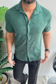 Turbo Artistic Touch Comfort Casual Shirt In Green