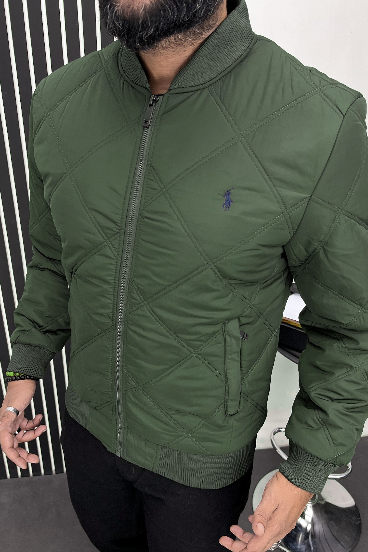 Polo Rph Lren Rib Style Imported Puffer Jacket