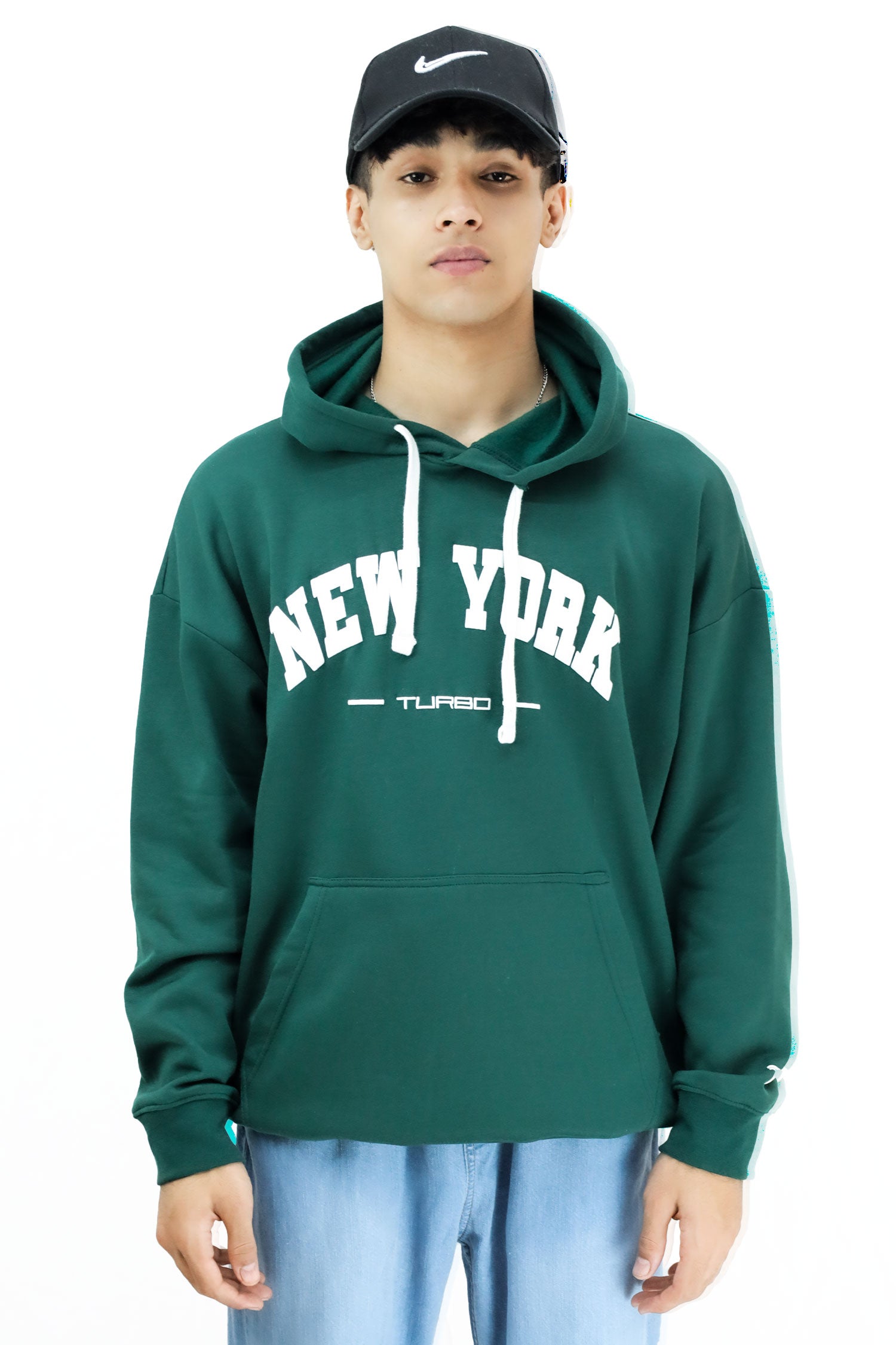 Turbo NY Aplic Print Fleece Hoodie