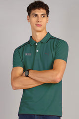 Pma AMG Benz Edition Premium Men's Polo Shirt In Dark Green