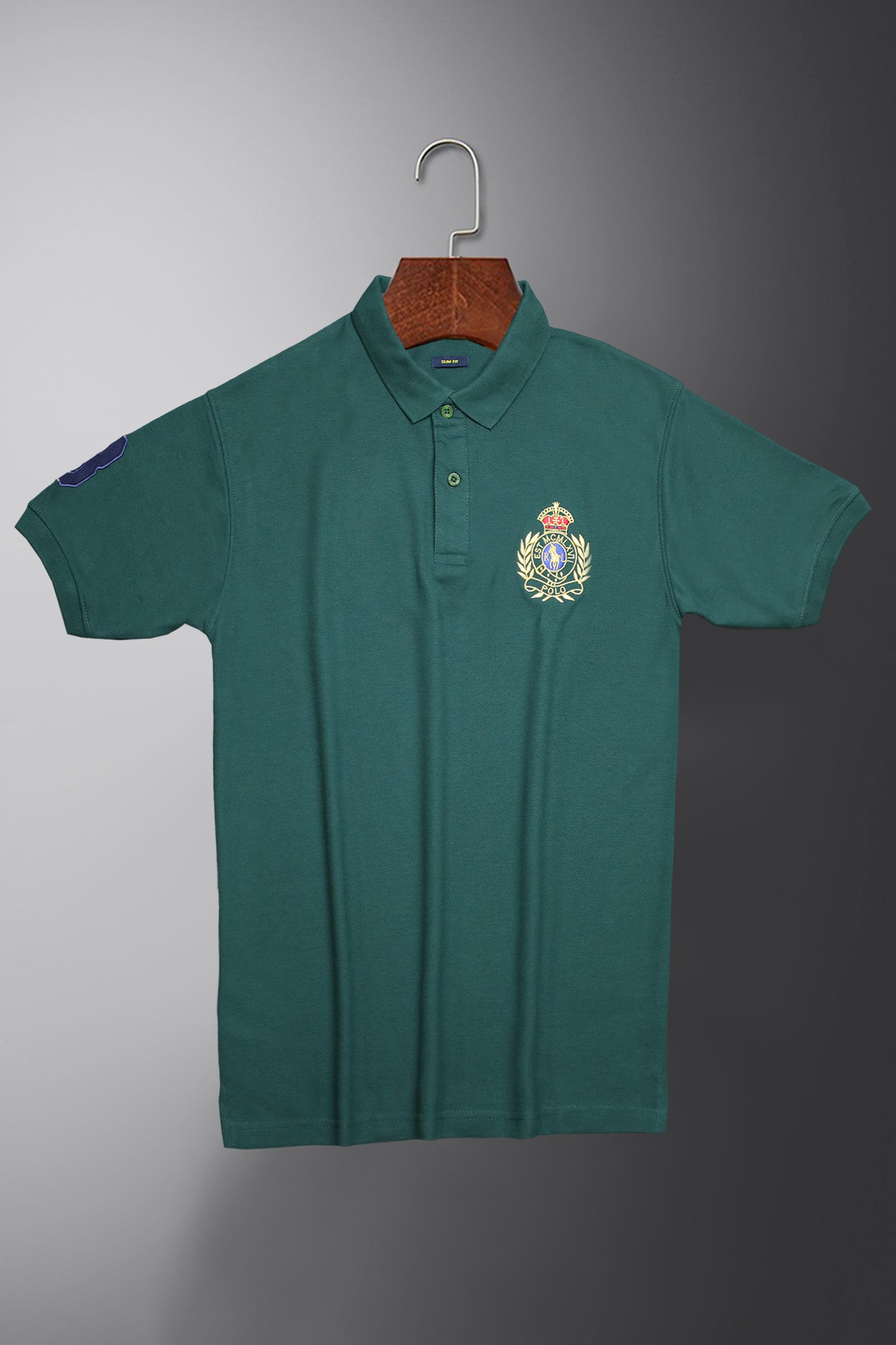 Rph Lren Polo Crest Badge Men's Polo Shirt