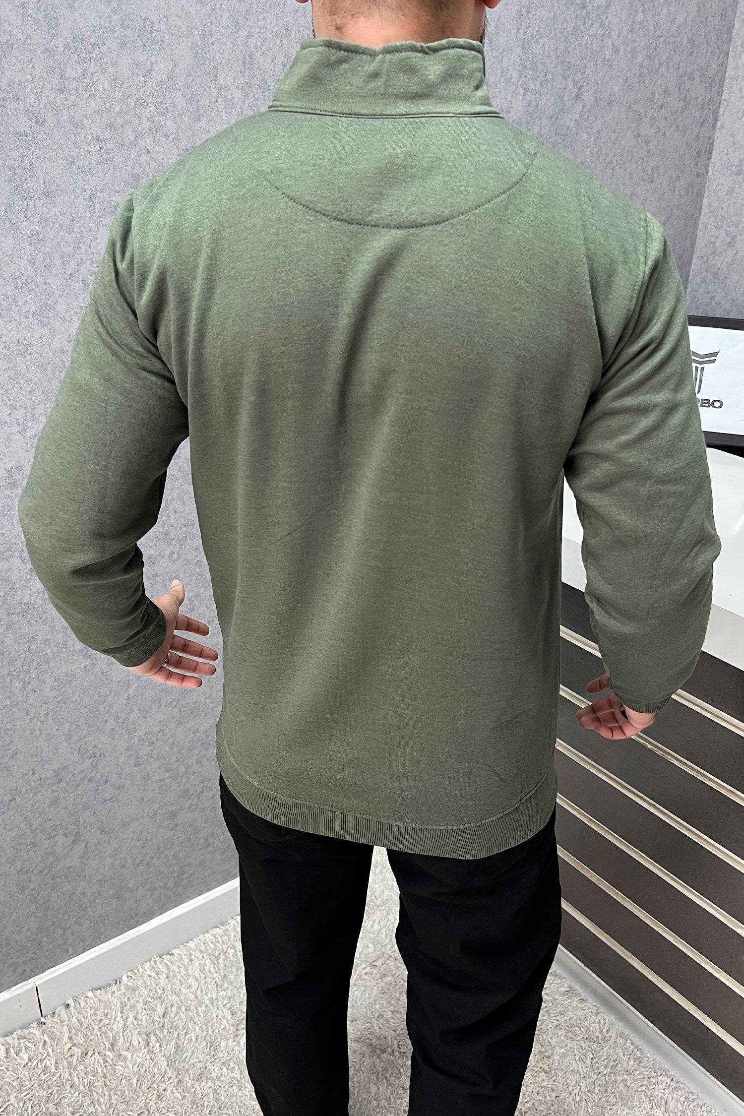 Polo RL Sport Half Zip Full Sleeves Men's Sweatshirt In Green