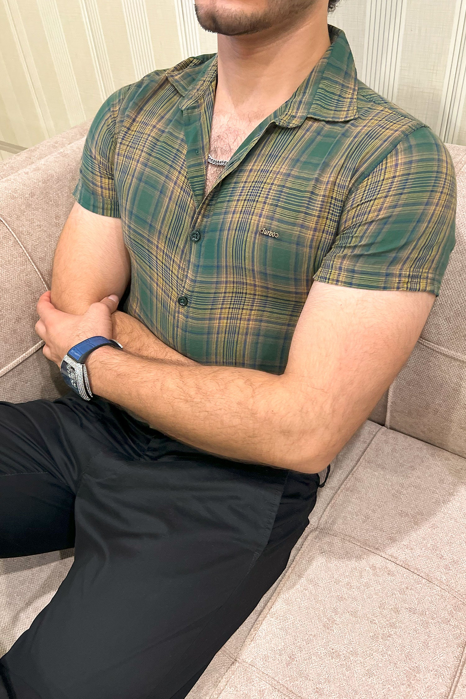 Turbo Classic Pattern Comfort Casual Shirt