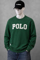 Polo Pony Basic Round Neck Men's Sweatshirt In Green