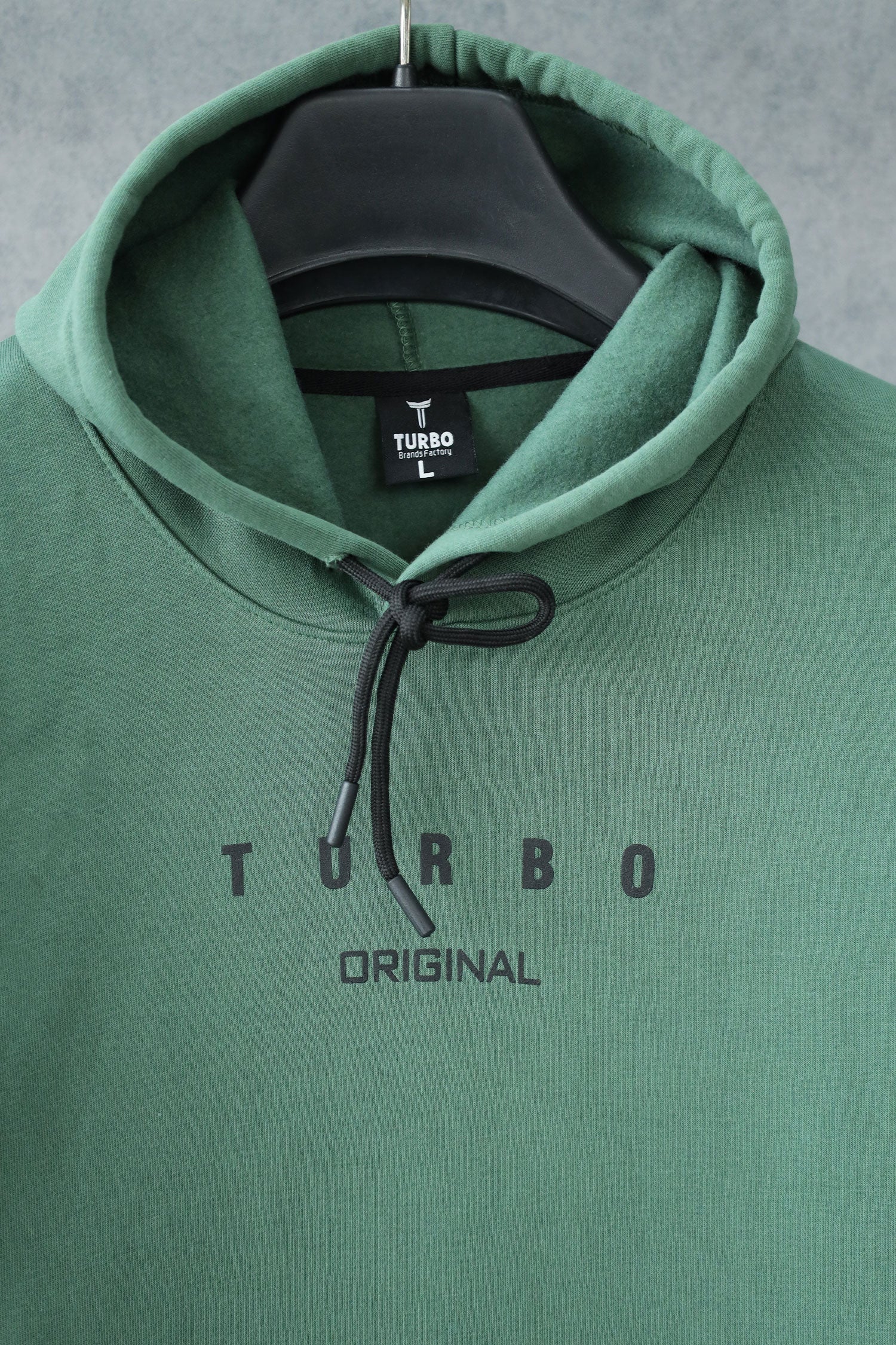 Turbo Original Elbow Writing Panel Fleece Hoodie