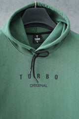 Turbo Original Elbow Writing Panel Fleece Hoodie