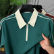 Turbo Short Sleeve Zip-Up Men's Polo Shirt