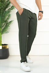 Turbo Micron Swift-Line Panel Trouser In Olive Green