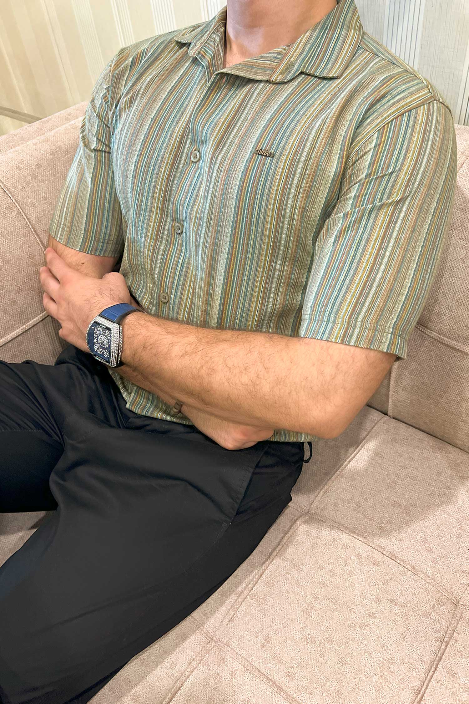 Turbo Spring Edit Textured Casual Shirt