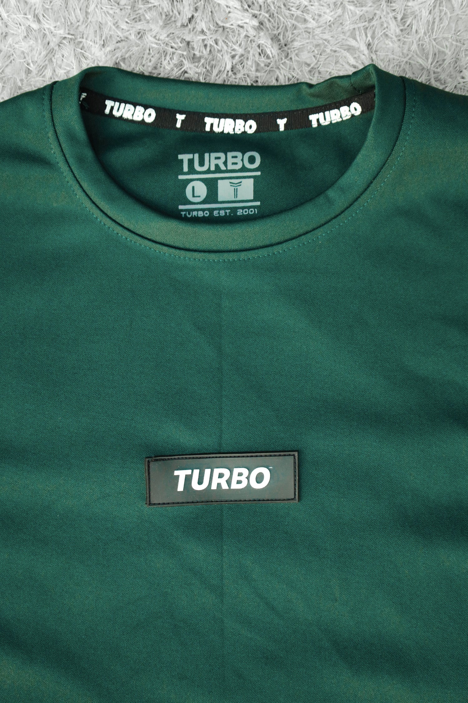 Turbo 6 Pocket Style Men Round Neck Tracksuit In Green