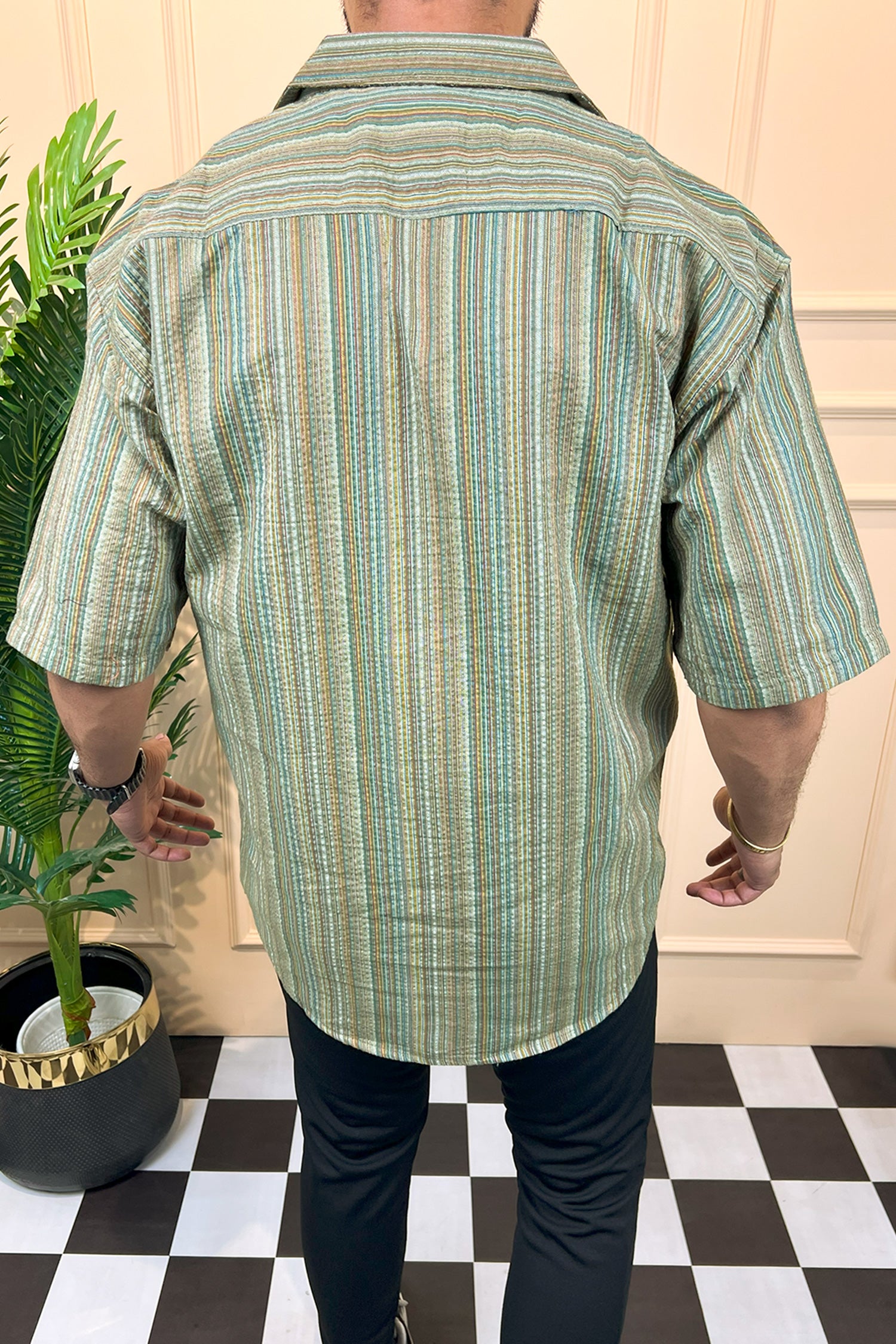 Turbo Spring Edit Textured Casual Shirt
