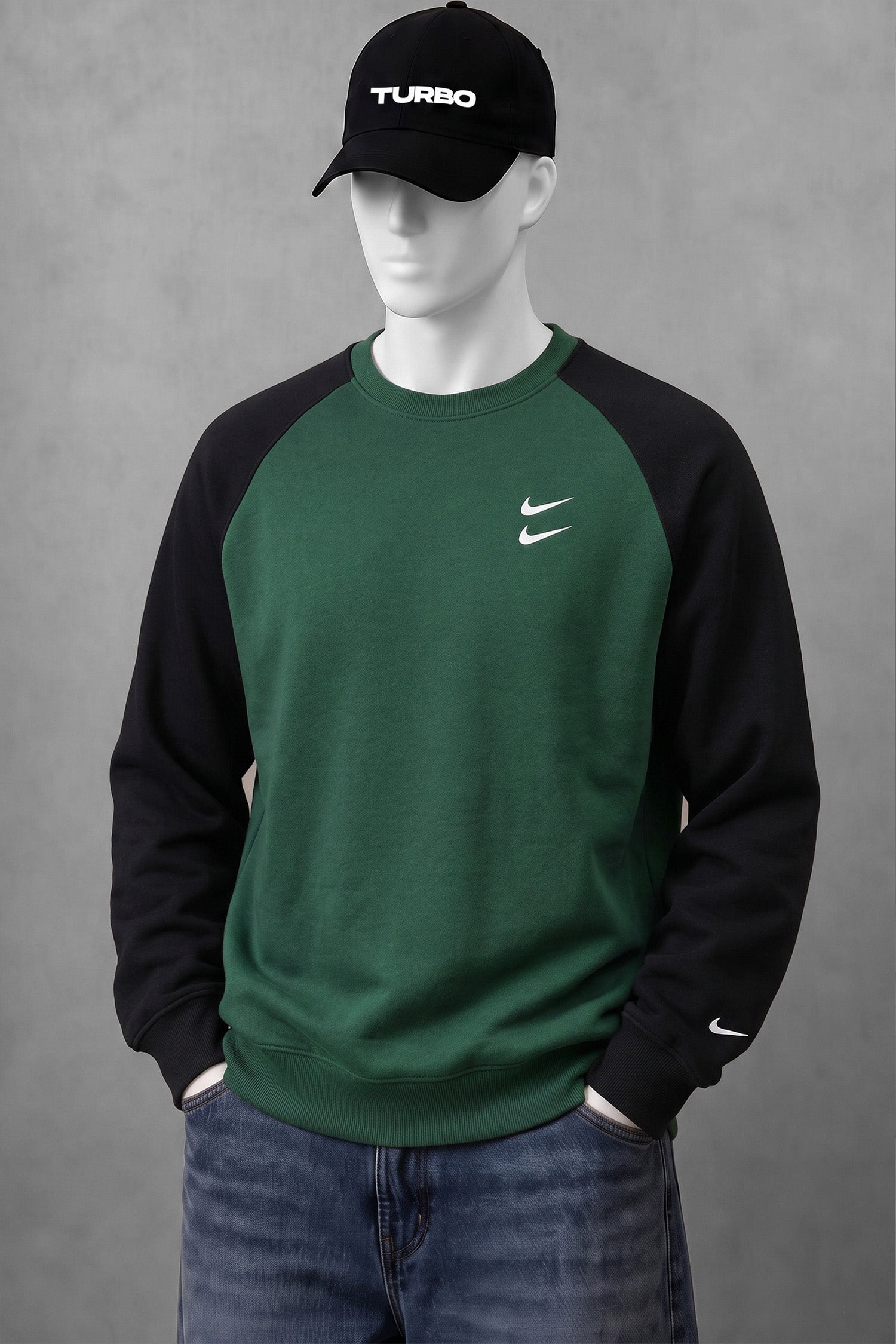 Nke Elite-Core Round Neck Men's Sweatshirt In Green