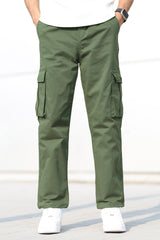 Turbo Loose Bottom Cargo Trouser In Green