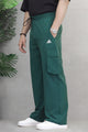 Adds Safari Style Drawcord Loose Bottom Trouser In Green