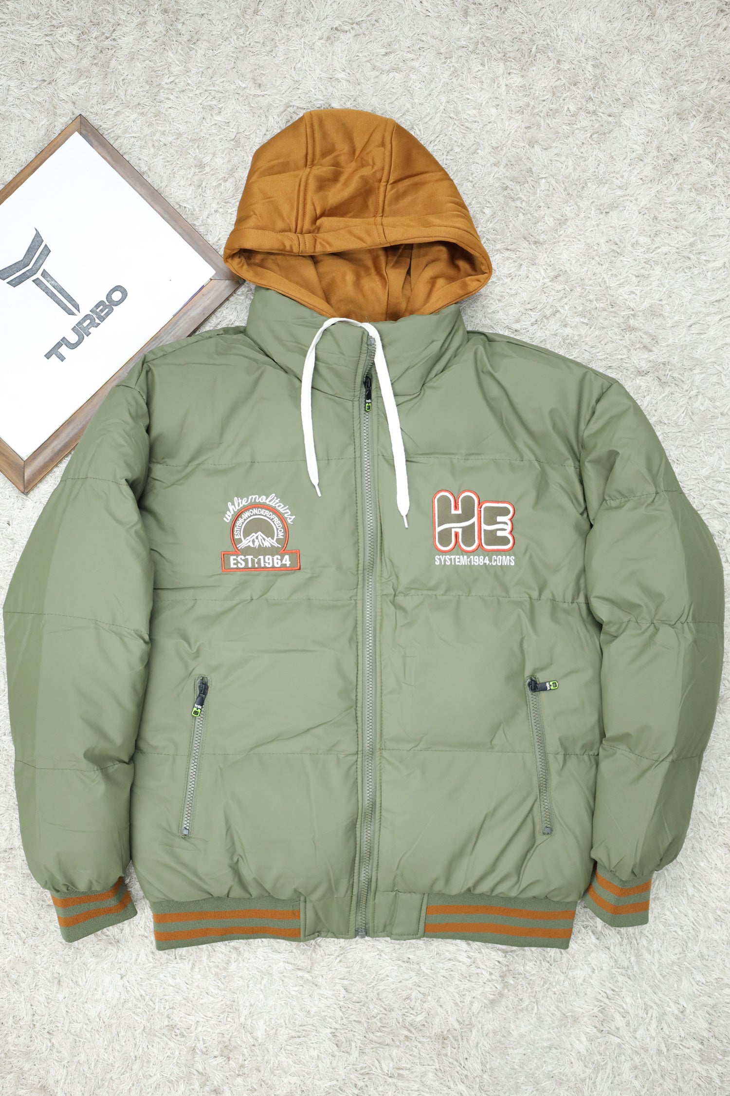 Winter Protects Dual Zip Hooded Imported Puffer Jacket