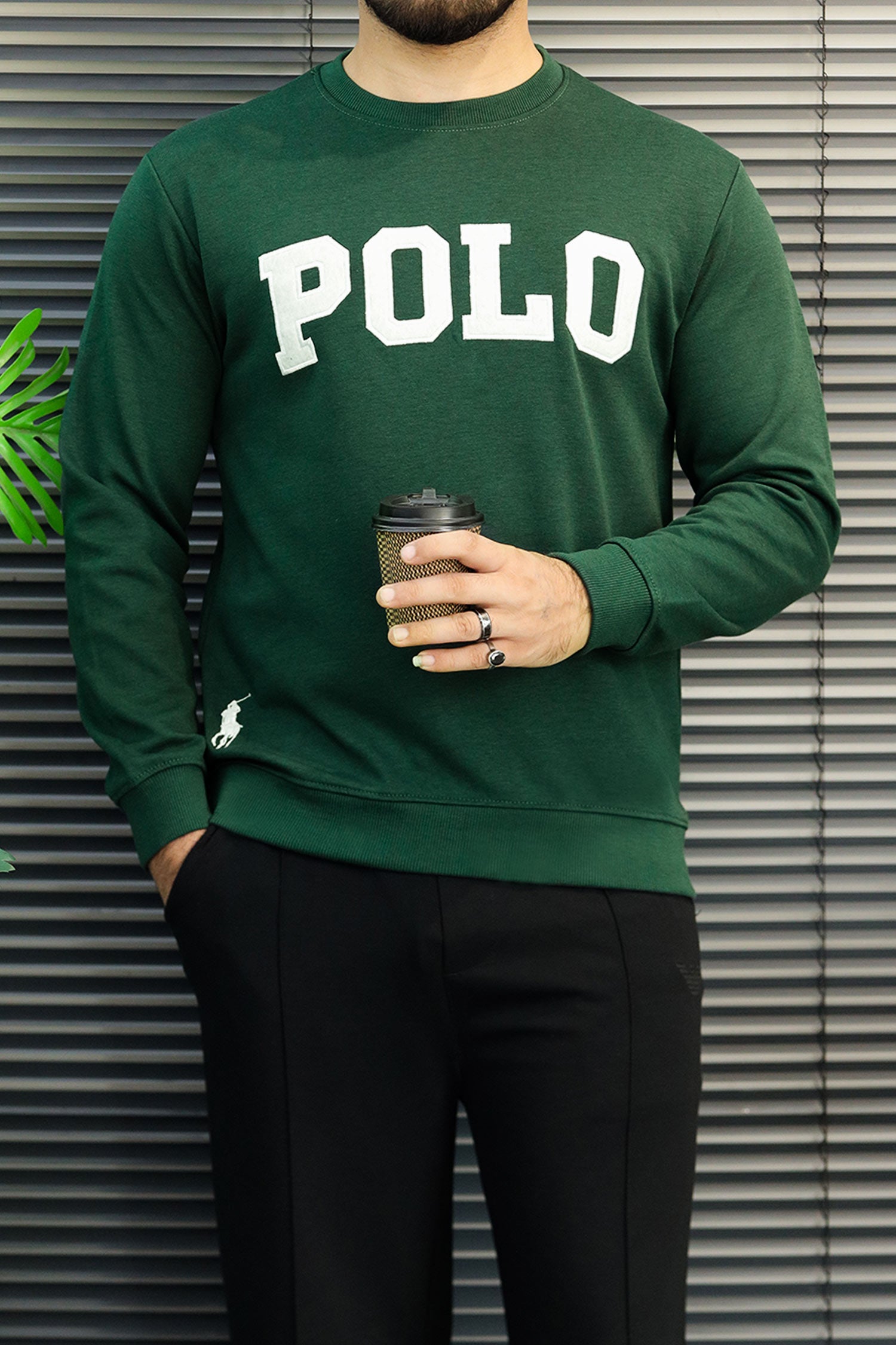 Polo Pony Basic Round Neck Men's Sweatshirt