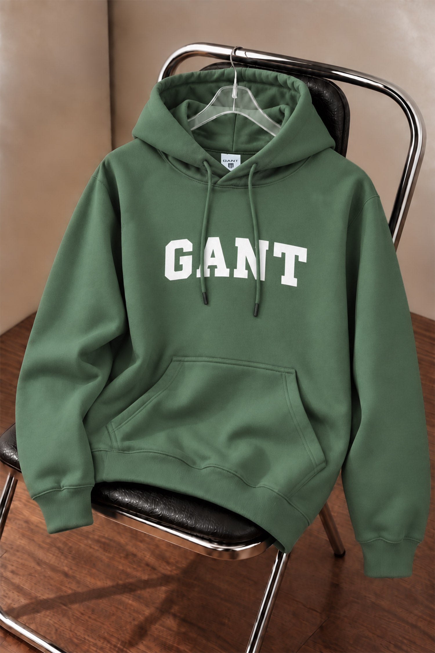 Gnt Regular Shield Men's Hoodie In Green