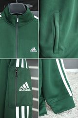 Adds Arm Pocket Style Men Zipper Upper In Green