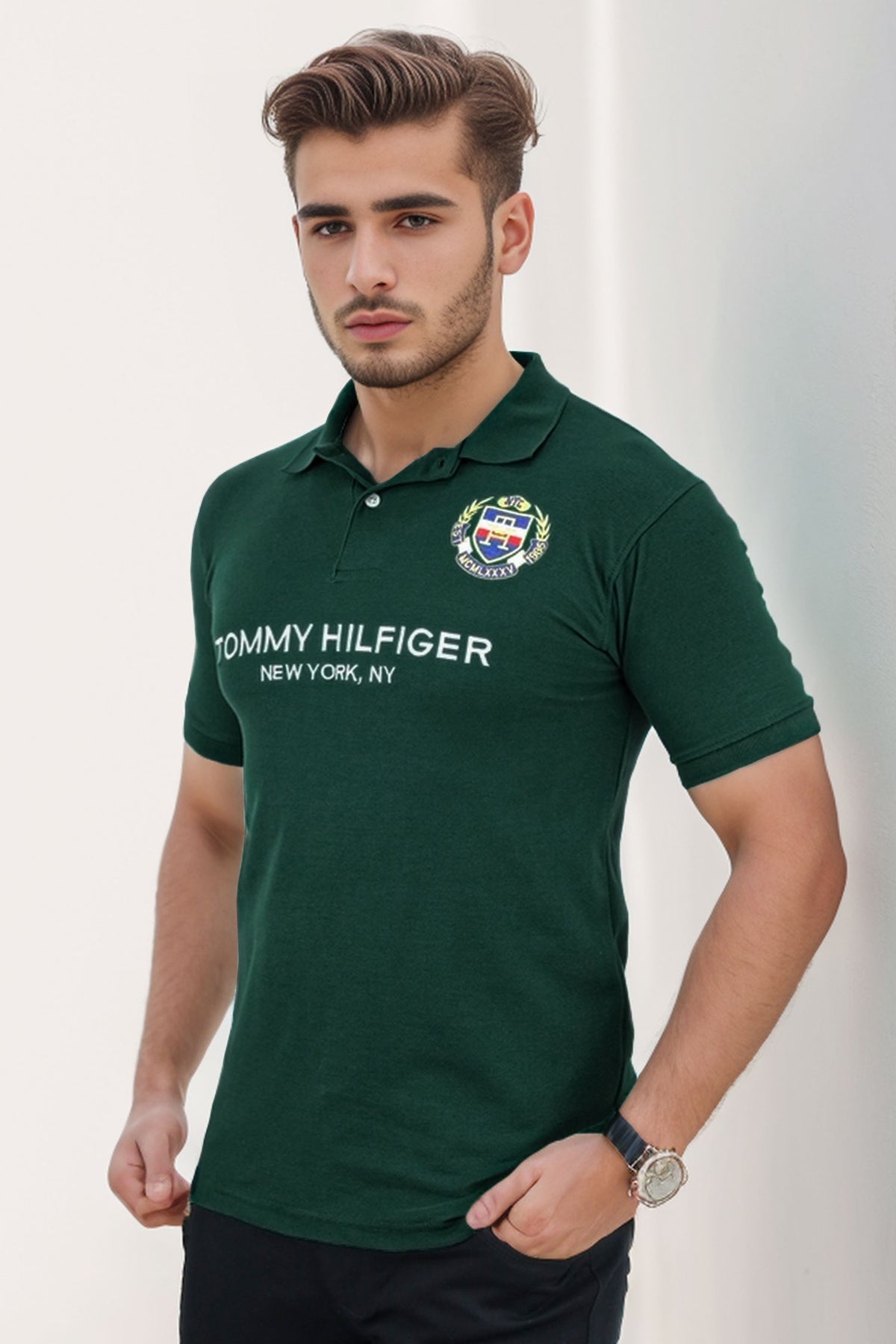 Tomy Hlfgr Icon Crest Men's Polo Shirt