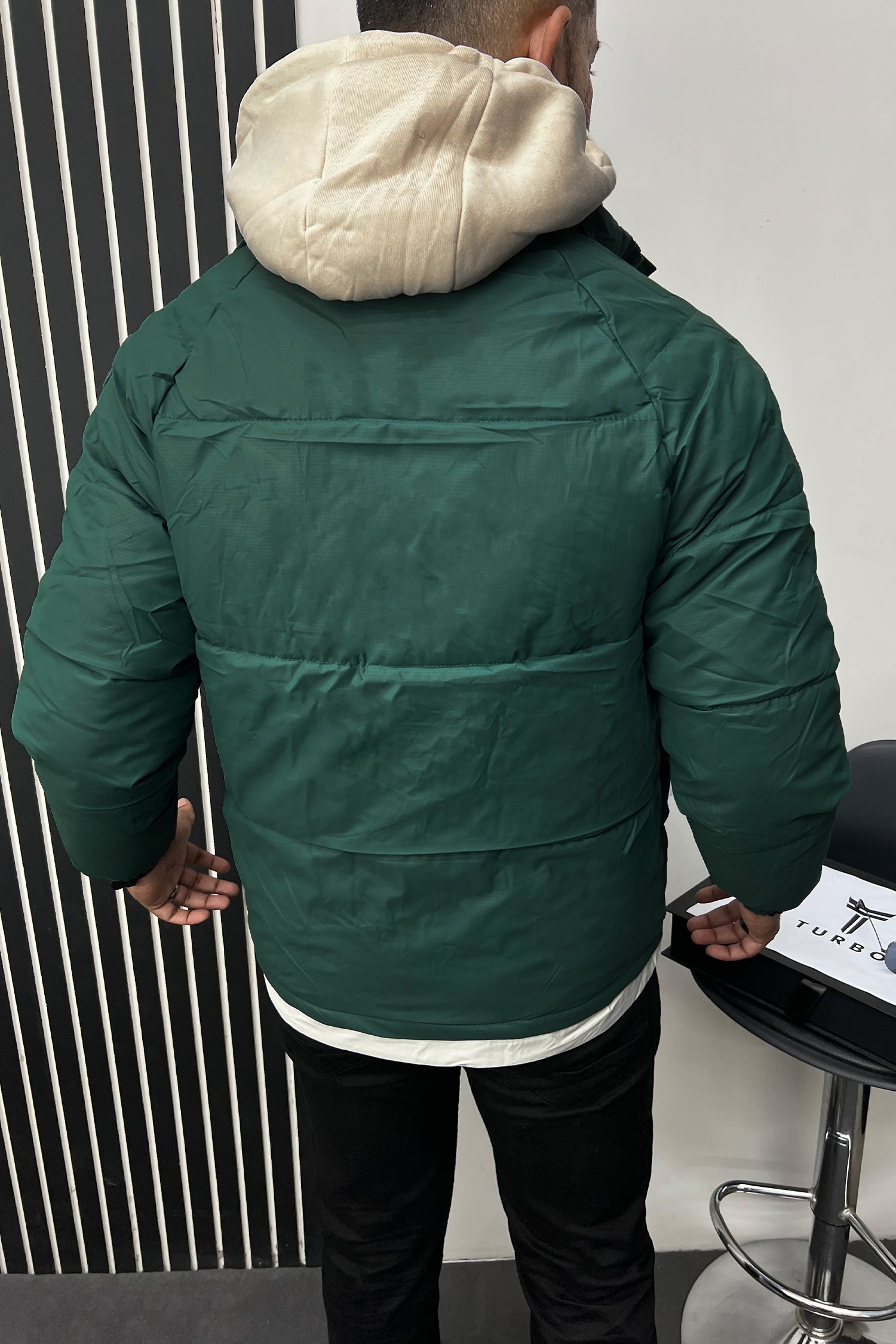 Winter Breeze Hood Style Imported Puffer Jacket