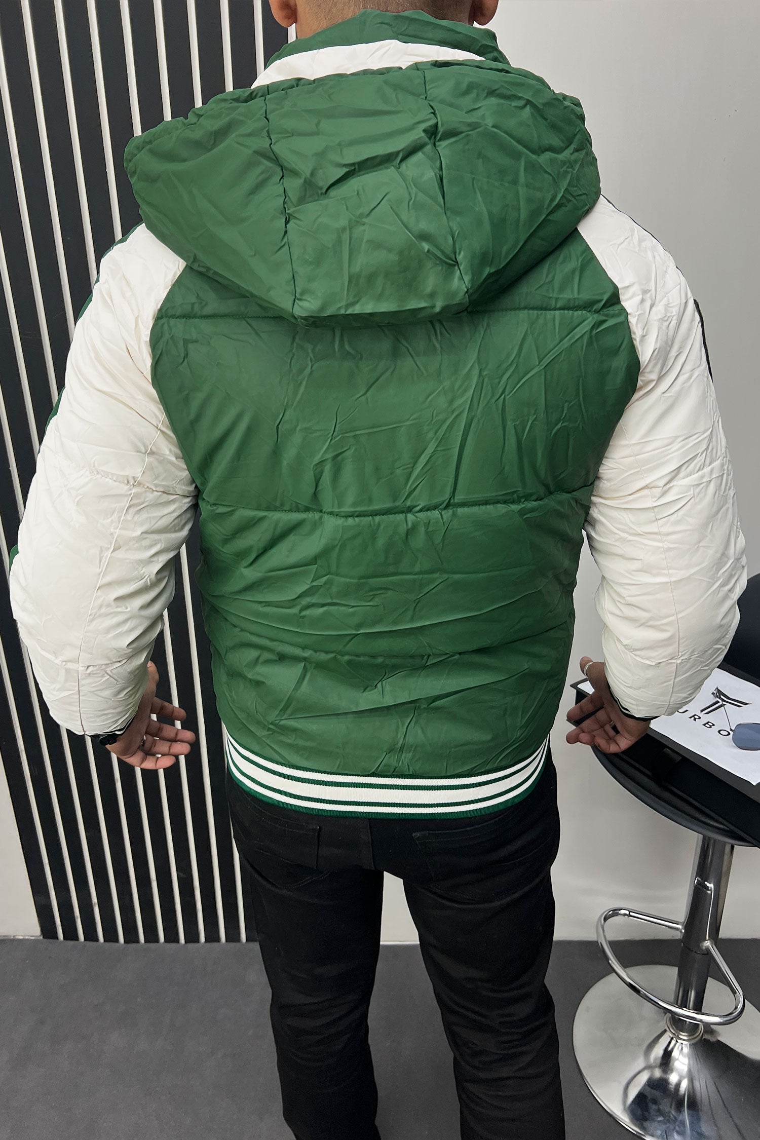 Go-Ahead Embriodered Logo Imported Puffer Jacket