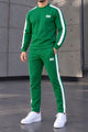 Turbo Iconic Panel Stripe Men's Co-Ord Set In Green