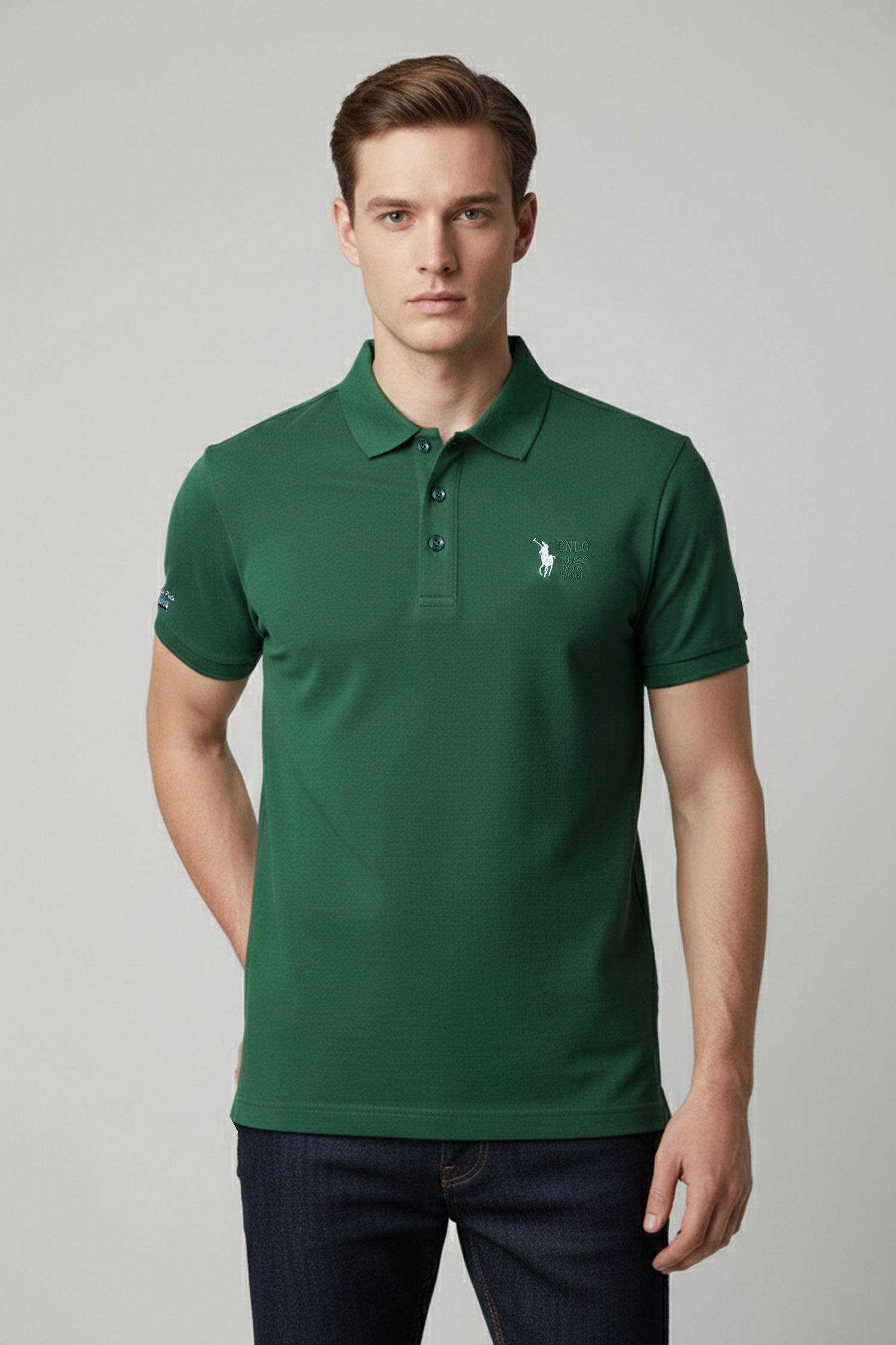 Turbo Polo Collar Tipping Men's Polo Shirt