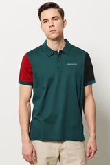 Hackt Heritage Multi Nbrs Short Sleeve Men's Polo Shirt In Green